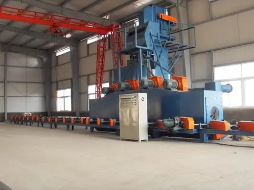 安庆管道外壁自动通过式喷砂机提升管道外壁质量