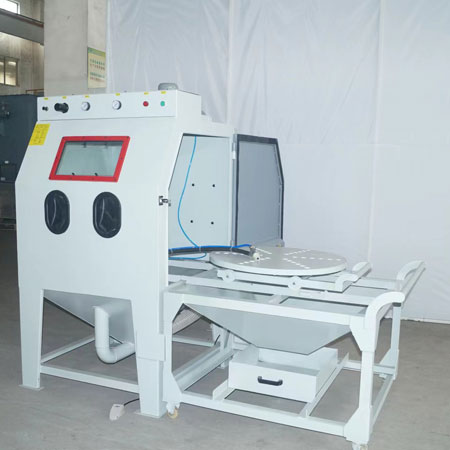 福建推车转盘式喷砂机