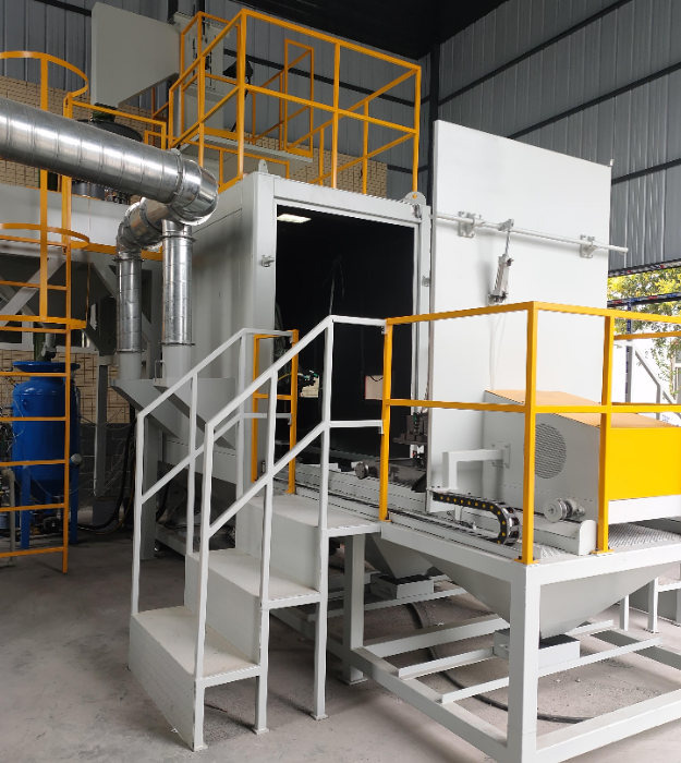 阜阳全面解析转盘式自动喷砂机在车轮清理中的优势