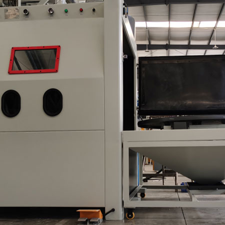 双鸭山无尘喷砂机半自动模具喷砂机